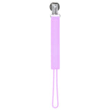 Durable 100% silicone pacifier clips with secure stainless steel clasp keep baby essentials off the ground and always accessible.