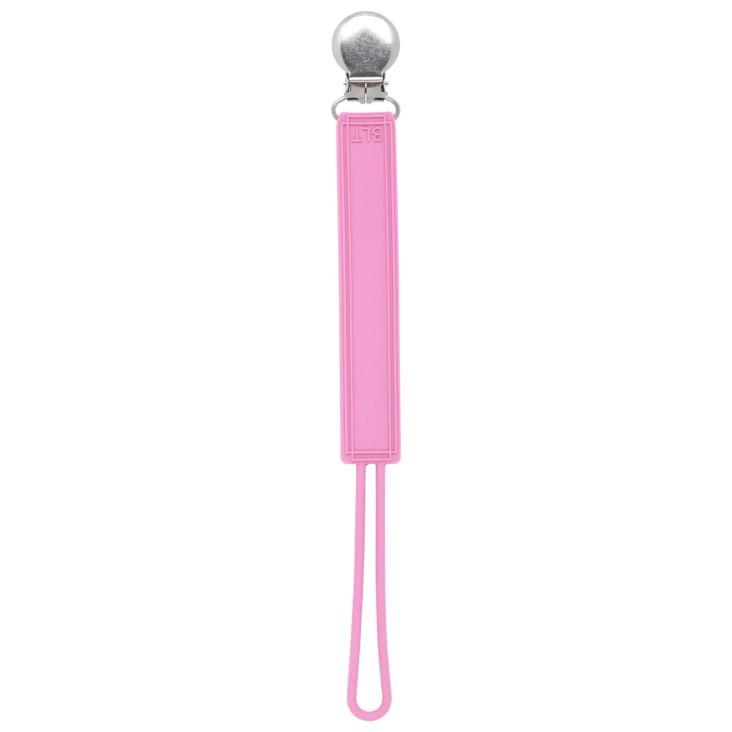 Versatile silicone pacifier clips keep pacifiers, teethers, and toys secure, clean, and within reach, ensuring peace of mind.