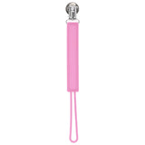 Versatile silicone pacifier clips keep pacifiers, teethers, and toys secure, clean, and within reach, ensuring peace of mind.