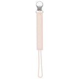 Versatile silicone pacifier clips keep pacifiers, teethers, and toys secure, clean, and within reach, ensuring peace of mind.