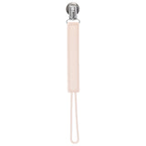 Versatile silicone pacifier clips keep pacifiers, teethers, and toys secure, clean, and within reach, ensuring peace of mind.