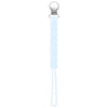 Three Little Tots All Silicone one piece design flexible blue pacifier clip 
