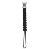 Three Little Tots All Silicone one piece design flexible black pacifier clip 