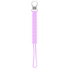 Three Little Tots Light purple all silicone one piece pacifier clip. These paci clips are flexible and easy to clean.