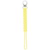 Three Little Tots baby yellow all silicone one piece pacifier clip. This pacifier clip is flexible and easy to clean.