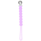 Waverly Lavender Purple All Silicone One Piece Pacifier Clip
