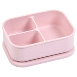 Ballet Pink Silicone Bento Box, perfect for kids and adults, keeps meals fresh and organized on-the-go.