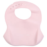 Ballet Pink Silicone Bibs by Three Little Tots keep your child stylish and clean with BPA-free silicone.