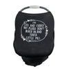 Black No Touching Baby Car Seat Cover