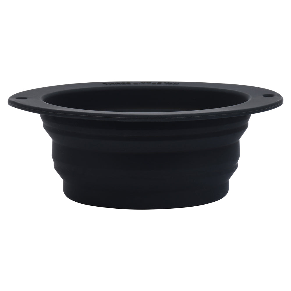 Black Collapsible Bowl for Travel or Home