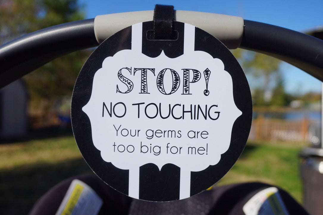 Perfect for new moms, these signs help maintain your baby's safety by discouraging unwanted contact.