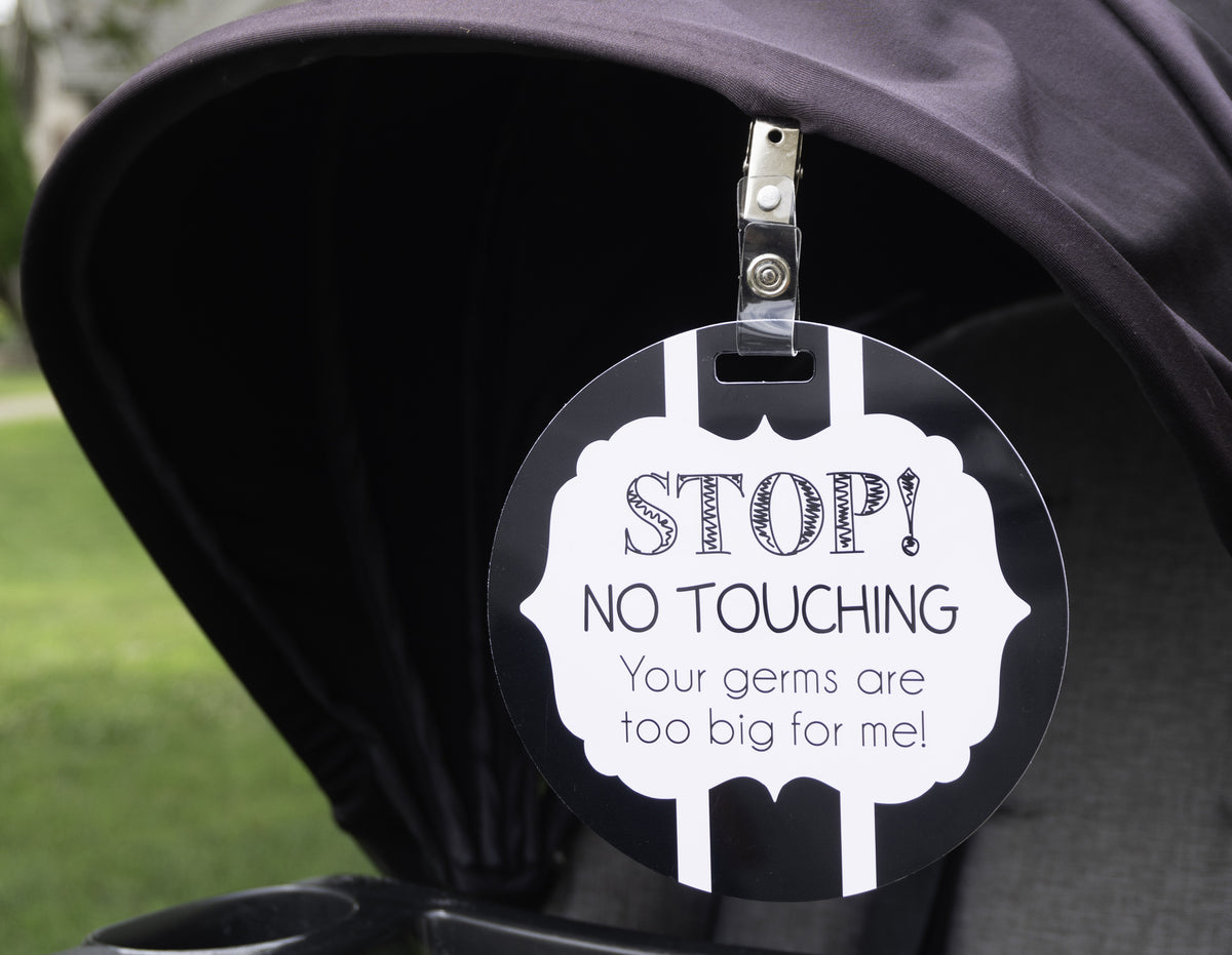 Perfect for new moms, these signs help maintain your baby's safety by discouraging unwanted contact.