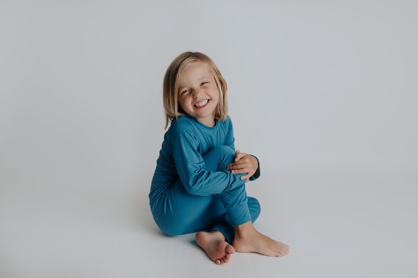 Toddler and big kid jammies in matching prints and solids, designed for comfy bedtime or lounging all day.