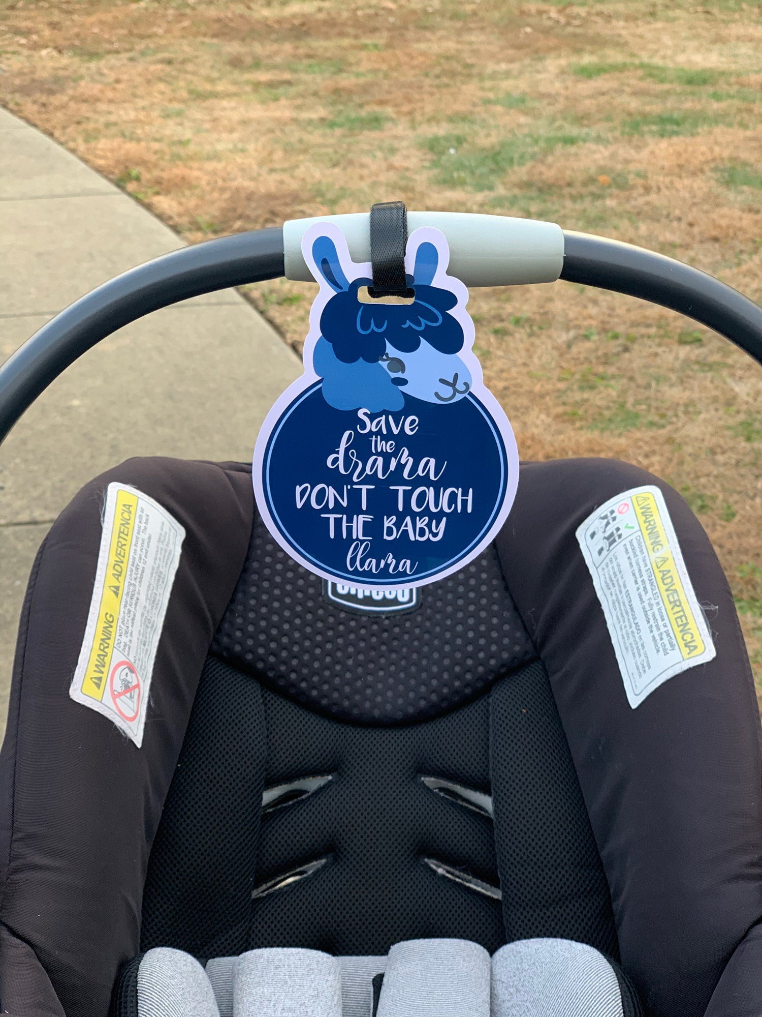 Politely keep admirers at a distance with these cute, effective signs for your precious baby.