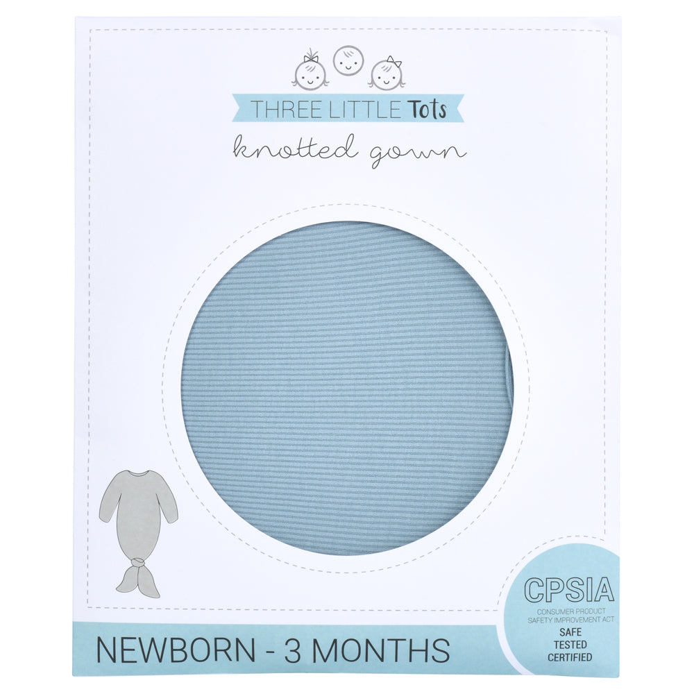 packaging for a newborn baby knotted gown