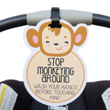 These signs are a great way to politely ask others to admire your precious baby from a distance and not touch them. The perfect gift for a new mom. Help stop the spread of contract germs that could wind your little one up in the hospital.