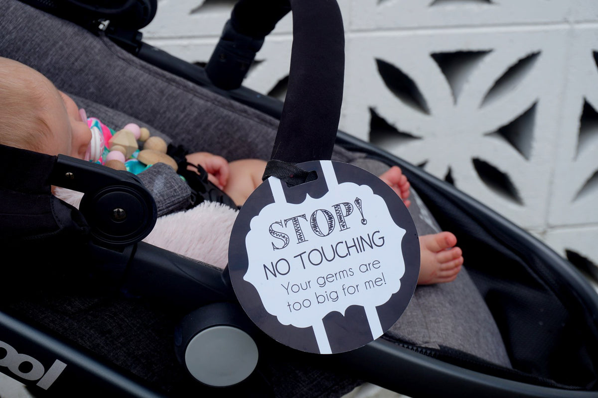 Perfect for new moms, these signs help maintain your baby's safety by discouraging unwanted contact.