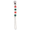 Christmas Beaded Pacifier Clip