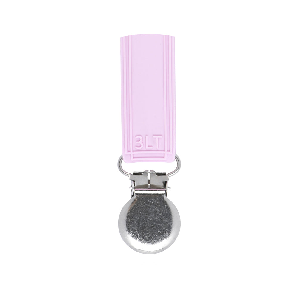 Versatile silicone pacifier clips keep pacifiers, teethers, and toys secure, clean, and within reach, ensuring peace of mind.