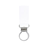 Durable 100% silicone pacifier clips with secure stainless steel clasp keep baby essentials off the ground and always accessible.
