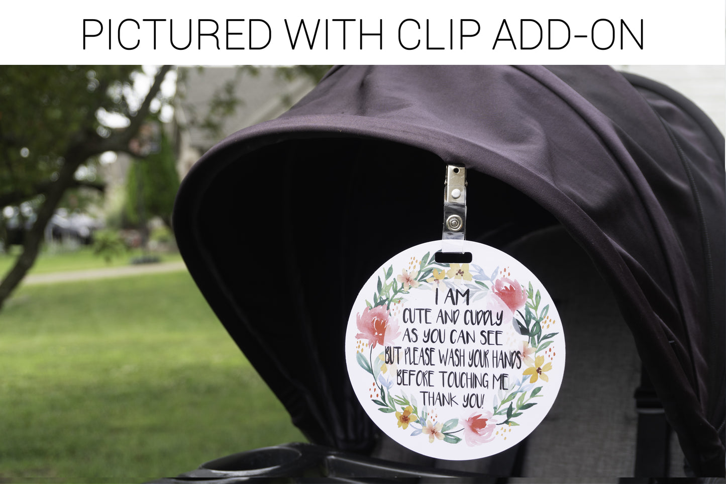 Politely remind others to admire your baby from a distance with these cute and effective no-touch signs. Perfect gift for newborn baby shower or preemie NICU baby