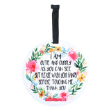 Politely remind others to admire your baby from a distance with these cute and effective no-touch signs. Perfect gift for newborn baby shower or preemie NICU baby