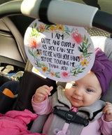 Politely remind others to admire your baby from a distance with these cute and effective no-touch signs. Perfect gift for newborn baby shower or preemie NICU baby