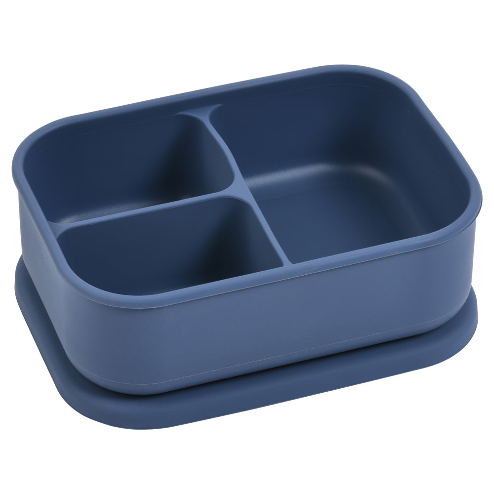 Silicone bento boxes for easy cleanup and mess-free on-the-go eating. Kid-friendly design for school lunches.