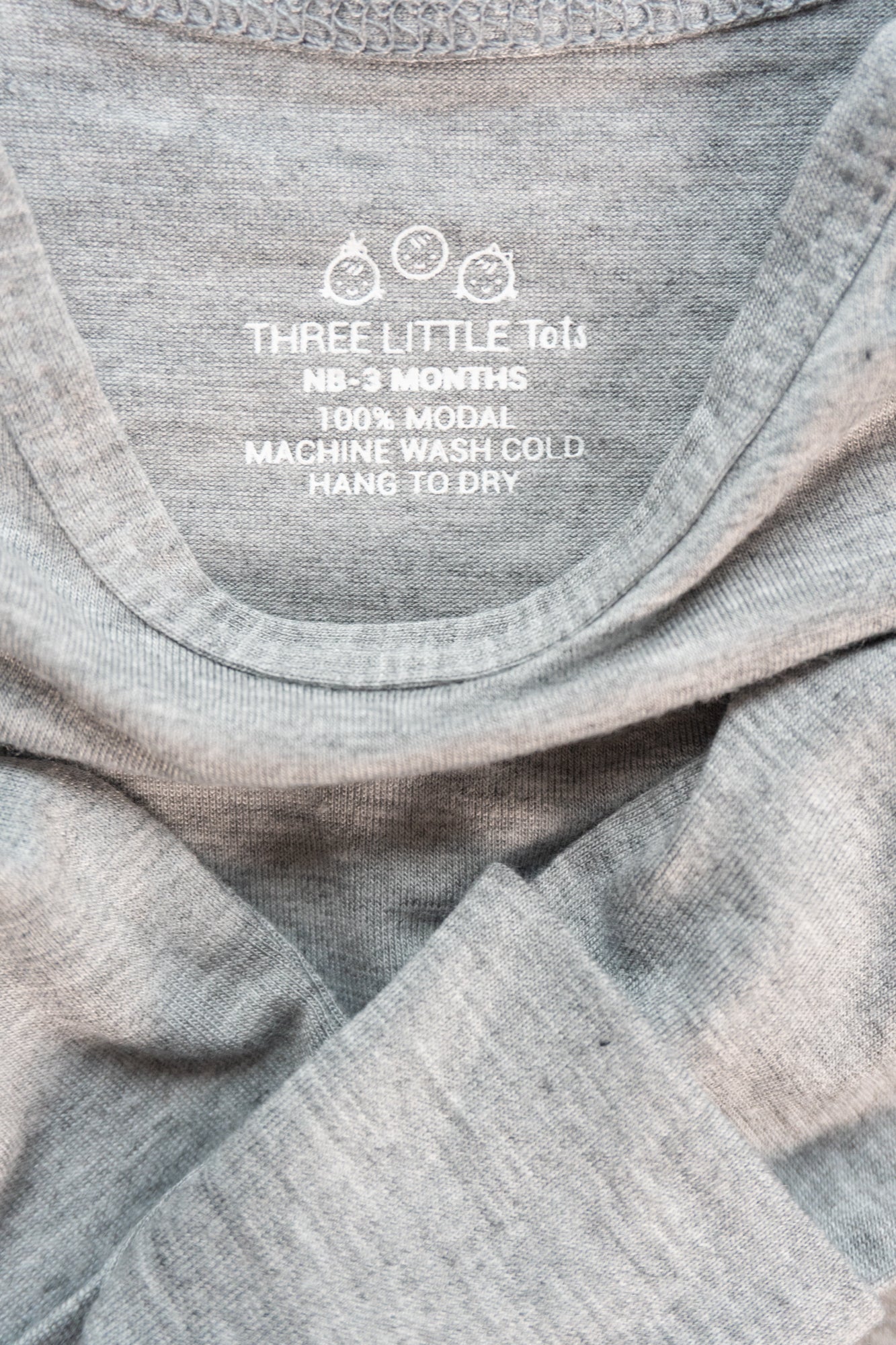 Knotted Baby Gown Lou Lou & Company Soft Stretchy baby gown