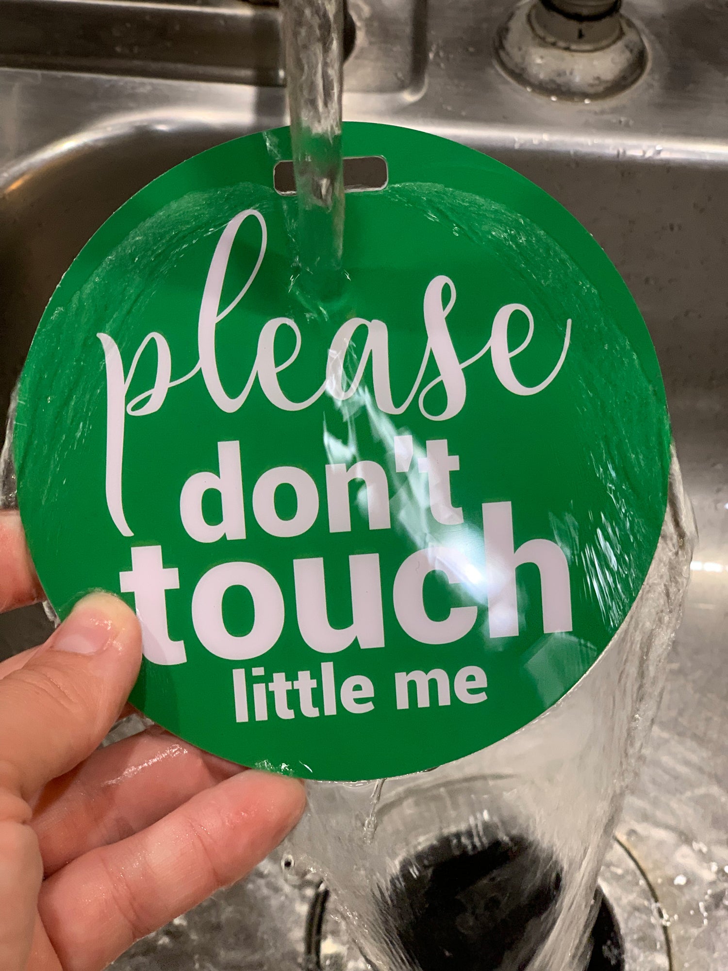 Politely remind others to admire your baby from a distance with these cute and effective no-touch signs.