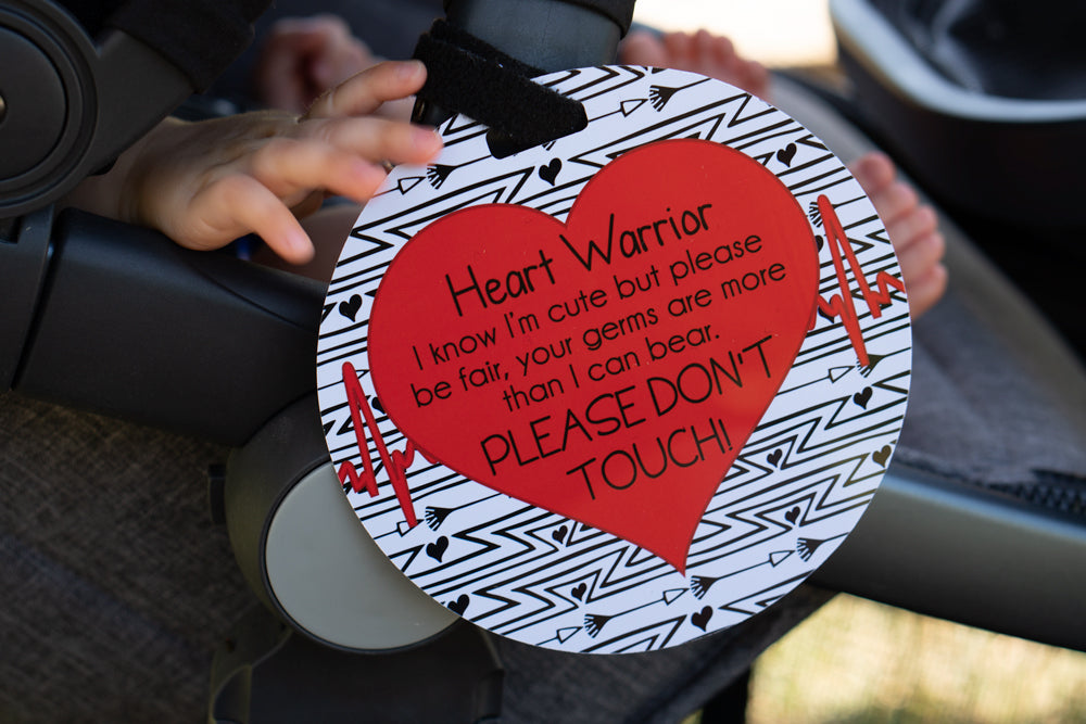 CHD Heart Warrior Car Seat and Stroller No Touching Tag