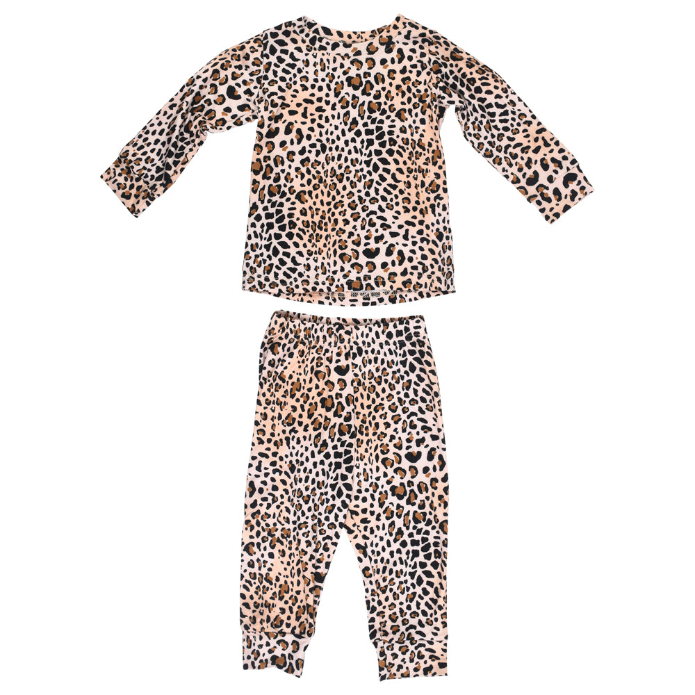 Three Little Tots Leopard Jammies, alternate angle