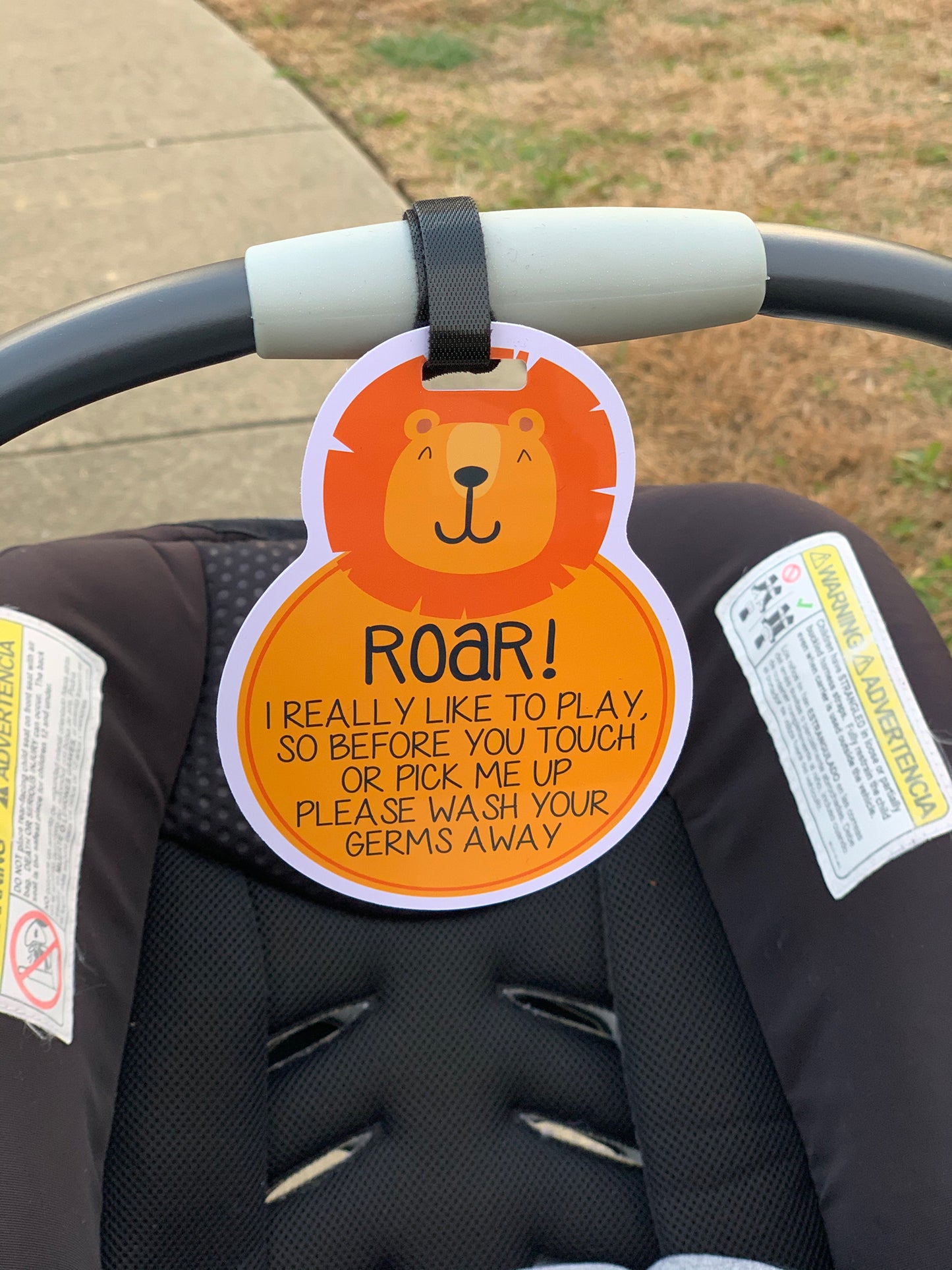 For when hands off my baby sounds too harsh—these cute signs say it for you!
