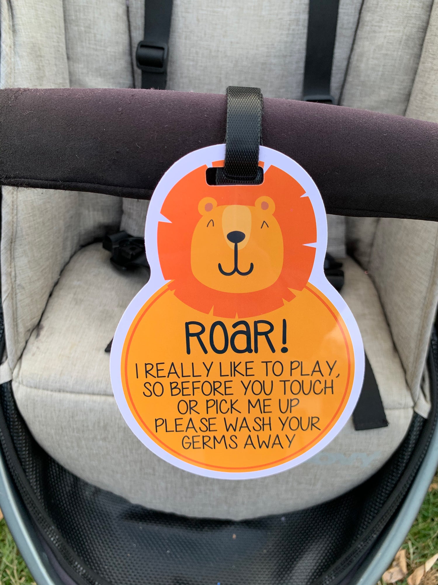 For when hands off my baby sounds too harsh—these cute signs say it for you!