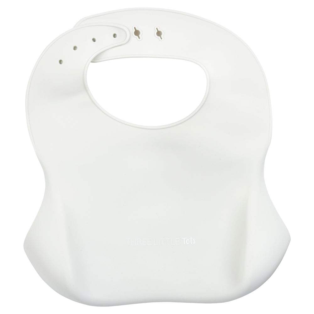 Keep your baby clean and comfy with food-grade silicone bibs featuring a convenient crumb catcher pocket.