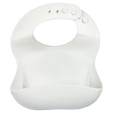 Keep your baby clean and comfy with food-grade silicone bibs featuring a convenient crumb catcher pocket.