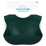 Designed in the USA, Three Little Tots food-grade silicone bibs with crumb catcher ensure comfort and cleanliness for your baby.