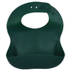 Forrest Green Silicone Bib with Crumb Catcher