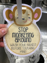 These signs are a great way to politely ask others to admire your precious baby from a distance and not touch them. The perfect gift for a new mom. Help stop the spread of contract germs that could wind your little one up in the hospital.