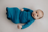 Handpicked fabric blend ensures soft, stretchy baby gowns that simplify night-time changes and dressing.