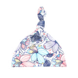 Floral newborn baby hat
