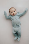 Newborn Jammies with buttery-soft fabric, fold-over mittens, footies for ultimate comfort and all-day coziness.