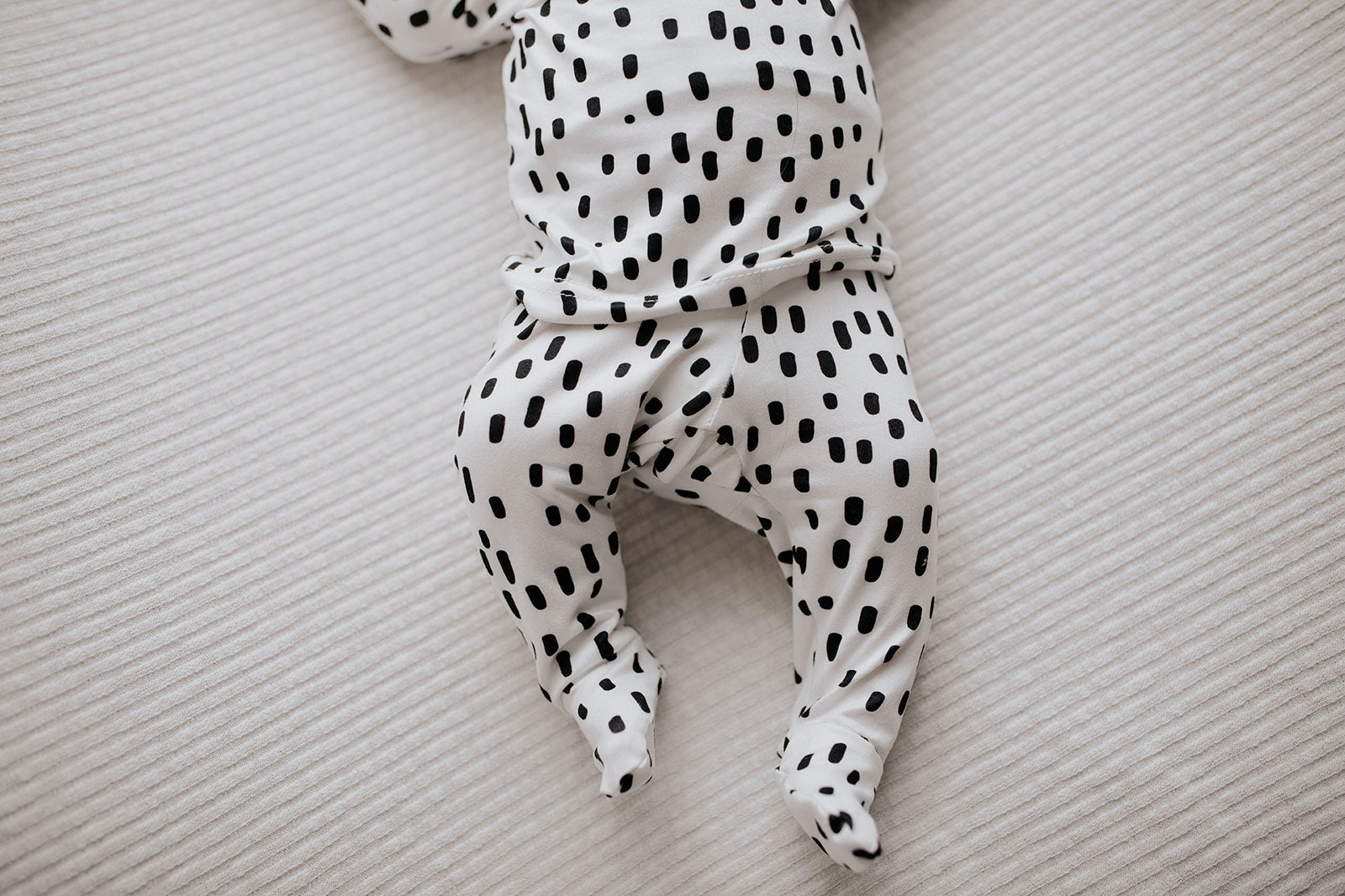 Polka Dot Toddler and big kid jammies in matching prints and solids, designed for comfy bedtime or lounging all day.