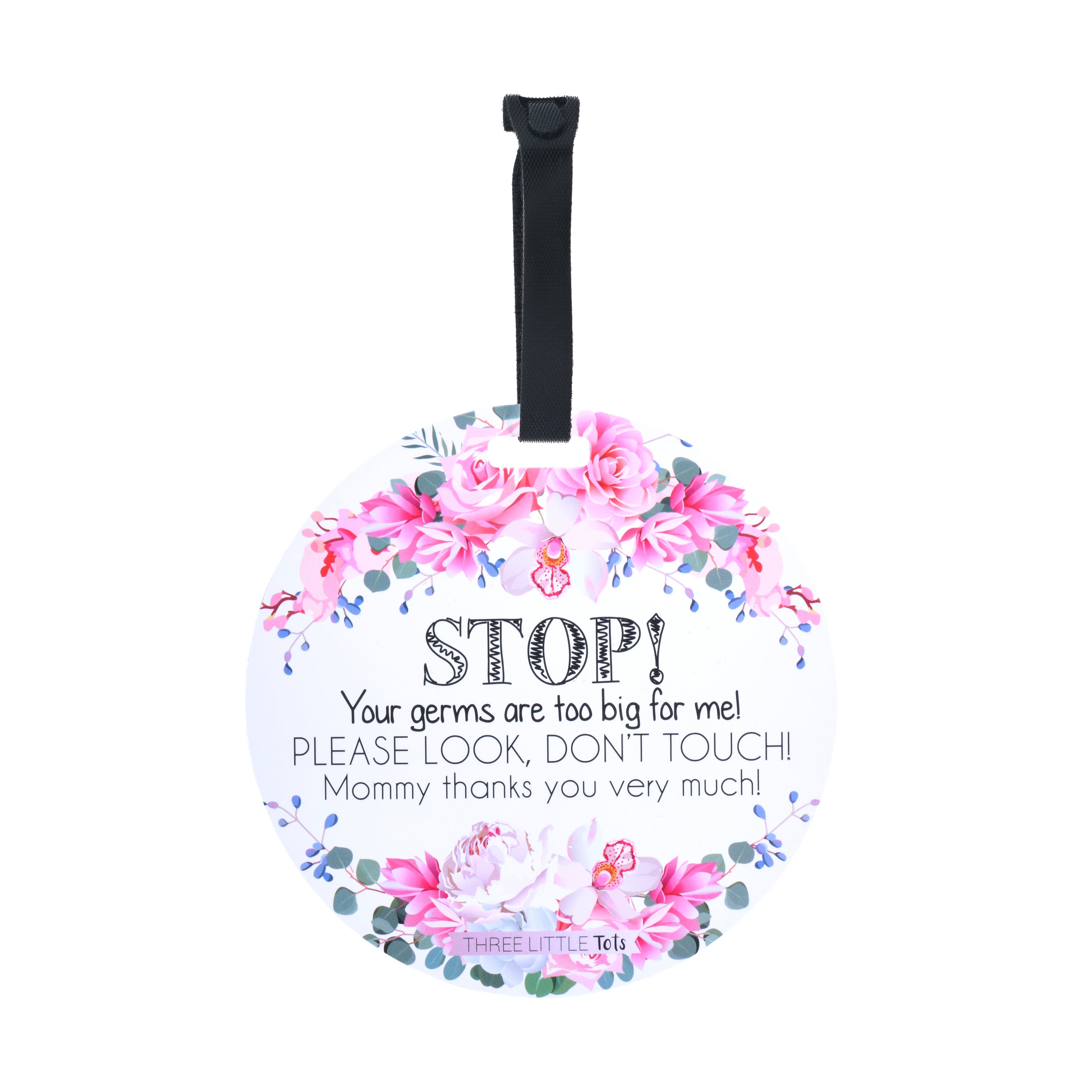Keep your baby safe from germs! Attach these tags to strollers, car seats, or cribs for peace of mind.