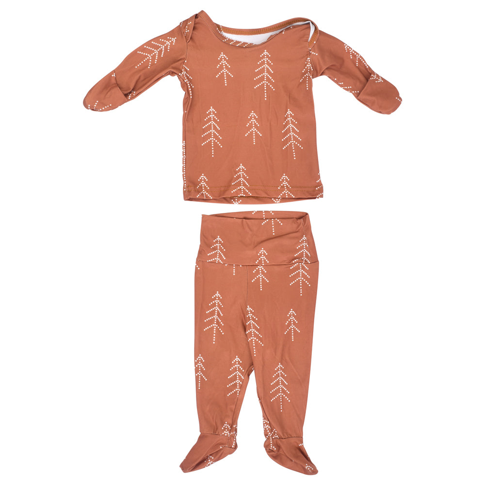 Three Little Tots Winter Pine Tree Jammies, additional view