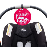 Please Don't Touch little me baby car seat no touching sign