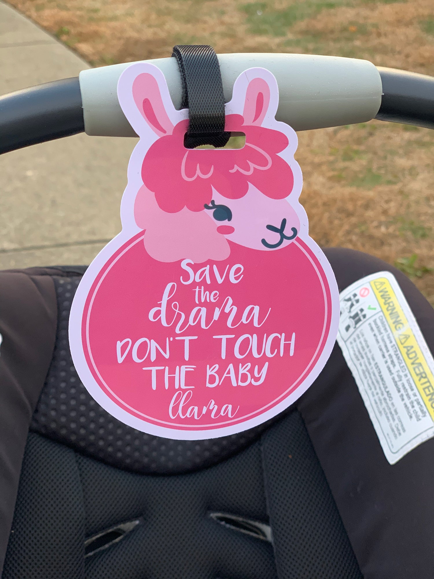 Protect your newborn's space and your peace of mind with our adorable, easy-to-clean No Touch signs for car seats, strollers, and more!
