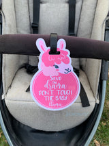 Protect your newborn's space and your peace of mind with our adorable, easy-to-clean No Touch signs for car seats, strollers, and more!