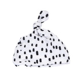 Polka dot knotted hat