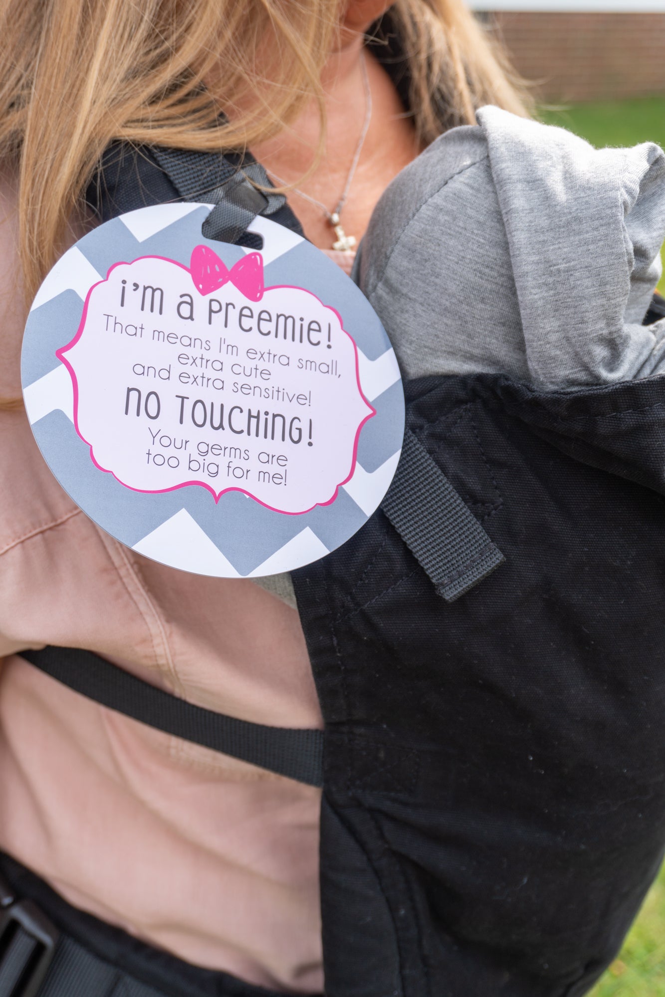 Three Little Tots Pink Preemie No Touching Newborn Car Seat, extra product detail